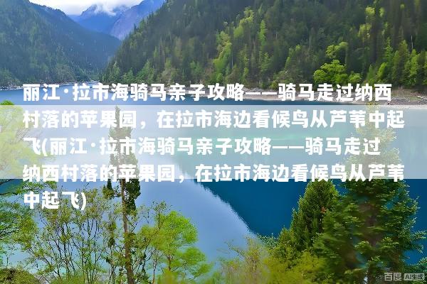 丽江·拉市海骑马亲子攻略——骑马走过纳西村落的苹果园，在拉市海边看候鸟从芦苇中起飞(丽江·拉市海骑马亲子攻略——骑马走过纳西村落的苹果园，在拉市海边看候鸟从芦苇中起飞)